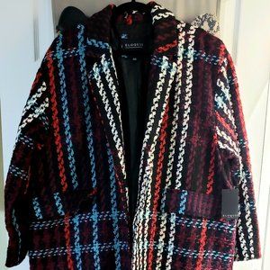 Eloquii Tweed Car Coat